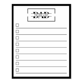 Papier blok 'Papa' met monogram 10 x 13 cm Rubberstempel