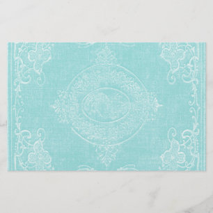 Papier  boek Hoesje Icy Aqua Blue