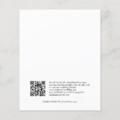 PAPIER Boho Bomen Sterren QR Code Kerst Bruiloft Flyer (Achterkant)