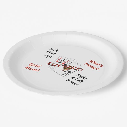 Papier Bord 9 inch - Euchre! (Gekanteld)