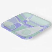 Papier Bord Abstract surfpasta Paars groen (Gebogen)