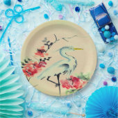 Papier bord Aziatische kraanbloem ivoorroze (Feest)