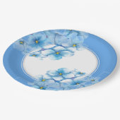 Papier Bord-Blauw Hydrangeas Papieren Bordje (Gekanteld)