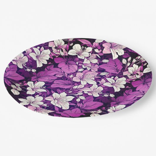 Papier Bord bloemen bruiloft/douche (Gekanteld)