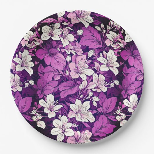 Papier Bord bloemen bruiloft/douche (Voorkant)