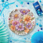 Papier Bord bloemen bruiloft/douche (Feest)