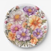 Papier Bord bloemen bruiloft/douche (Voorkant)