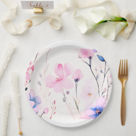 Papier Bord bloemen bruiloft/douche