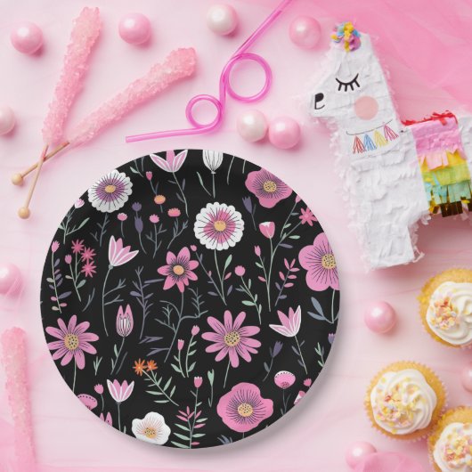 Papier Bord bloemen bruiloft/douche (Feest)