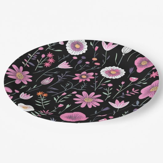 Papier Bord bloemen bruiloft/douche (Gekanteld)