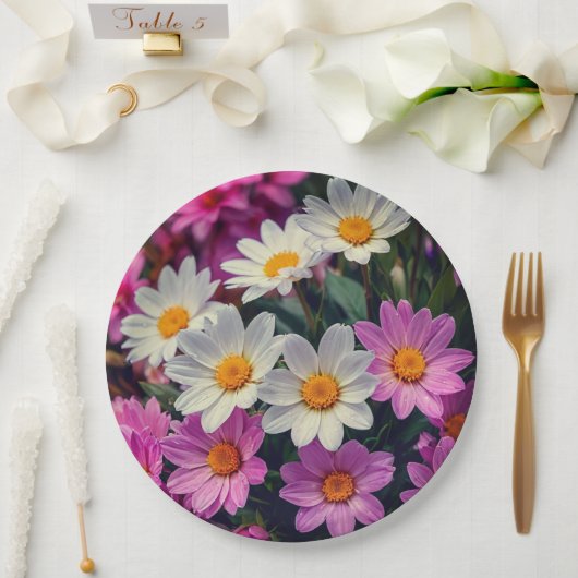 Papier Bord bloemen bruiloft/douche (Huwelijk)