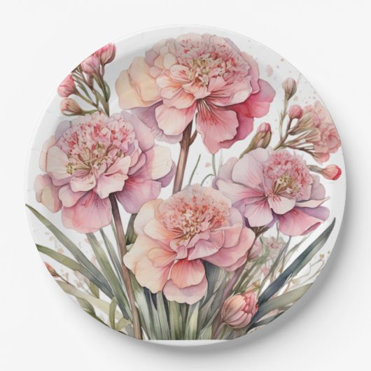 Papier Bord bloemen bruiloft/douche (Voorkant)