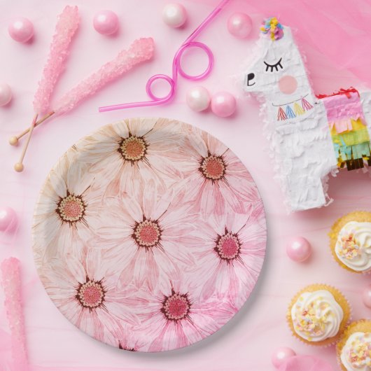 Papier Bord bloemen bruiloft/douche (Feest)