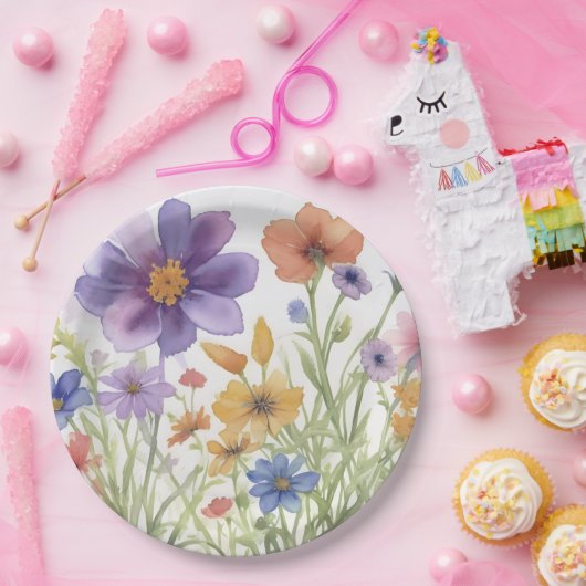 Papier Bord bloemen bruiloft/douche (Feest)