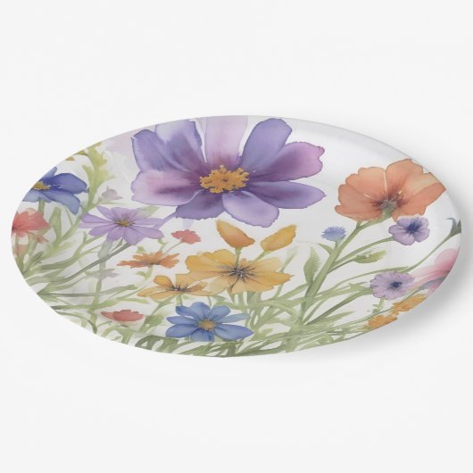 Papier Bord bloemen bruiloft/douche (Gekanteld)