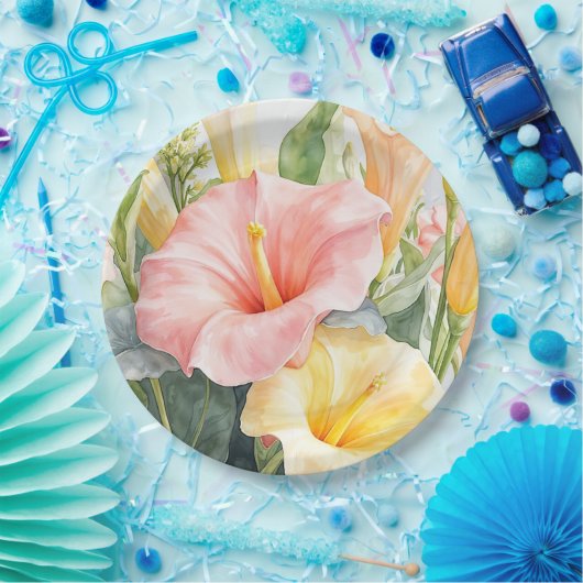 Papier Bord bloemen bruiloft/douche (Feest)