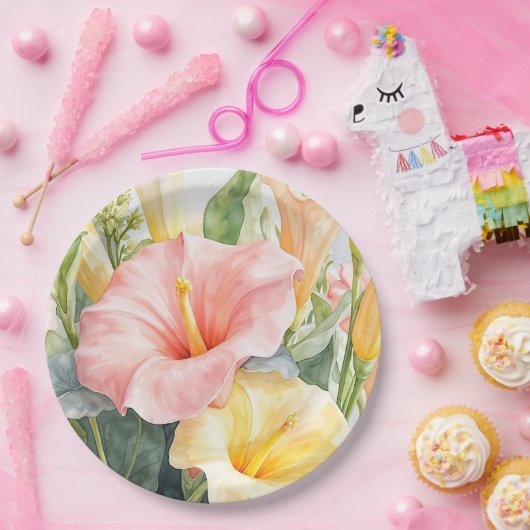 Papier Bord bloemen bruiloft/douche (Feest)