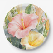 Papier Bord bloemen bruiloft/douche (Voorkant)