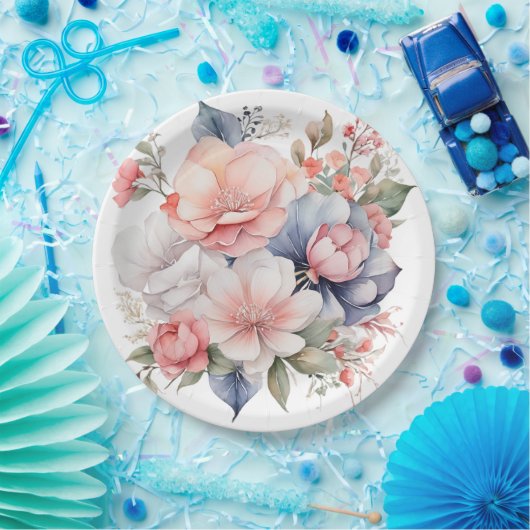 Papier Bord bloemen bruiloft/douche (Feest)