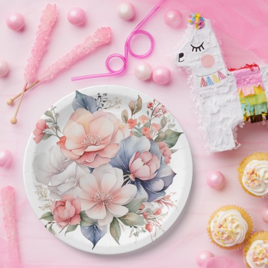 Papier Bord bloemen bruiloft/douche (Feest)