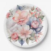 Papier Bord bloemen bruiloft/douche (Voorkant)