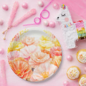 Papier Bord bloemen bruiloft/douche (Feest)