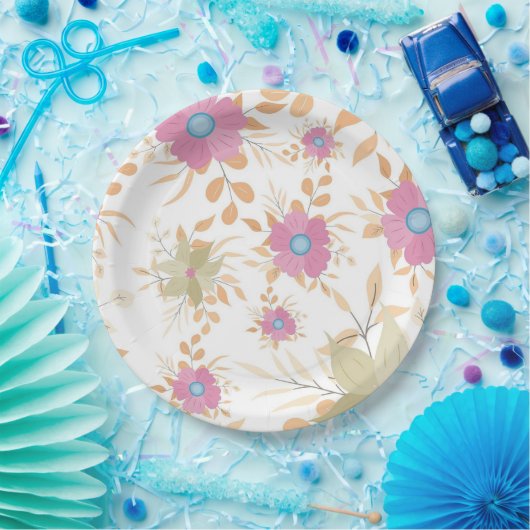 Papier Bord bloemen bruiloft/douche (Feest)