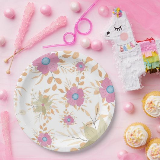 Papier Bord bloemen bruiloft/douche (Feest)