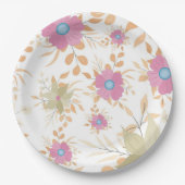 Papier Bord bloemen bruiloft/douche (Voorkant)