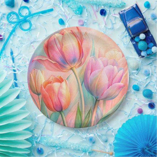 Papier Bord bloemen bruiloft/douche (Feest)