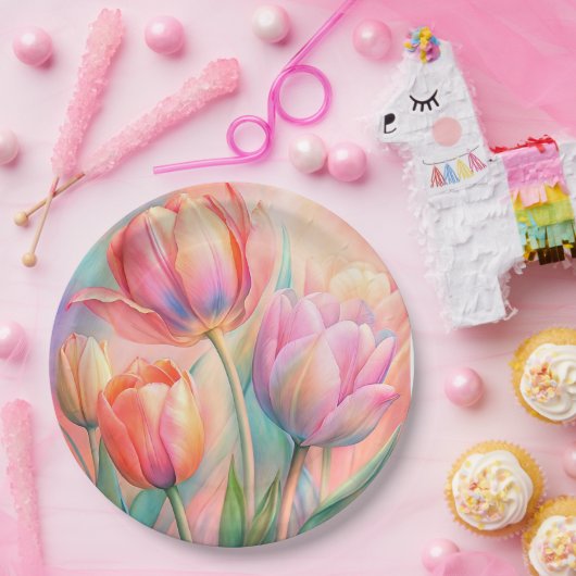 Papier Bord bloemen bruiloft/douche (Feest)