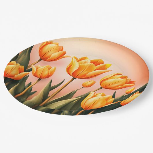 Papier Bord bloemen bruiloft/douche (Gekanteld)