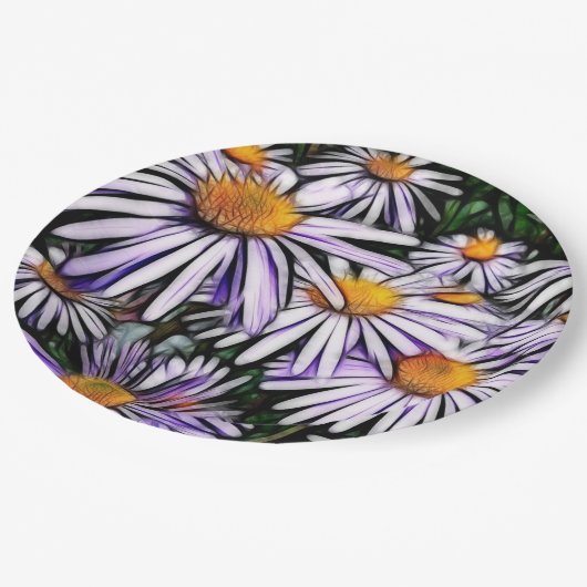 Papier Bord bloemen bruiloft/douche (Gekanteld)