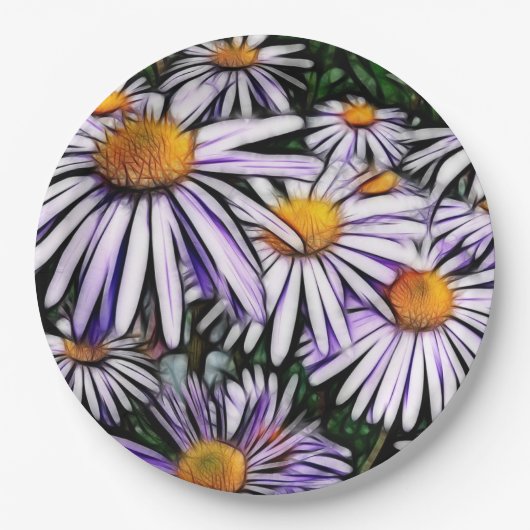 Papier Bord bloemen bruiloft/douche (Voorkant)