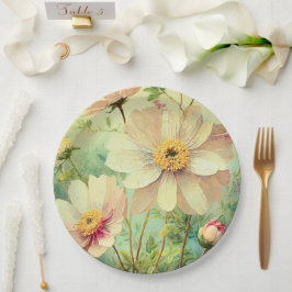 Papier Bord bloemen bruiloft/douche