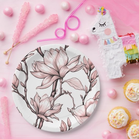 Papier Bord bloemen bruiloft/douche (Feest)