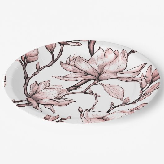 Papier Bord bloemen bruiloft/douche (Gekanteld)