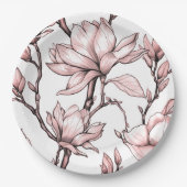 Papier Bord bloemen bruiloft/douche (Voorkant)