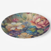 Papier Bord bloemen bruiloft/douche (Gekanteld)
