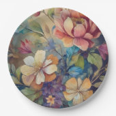 Papier Bord bloemen bruiloft/douche (Voorkant)