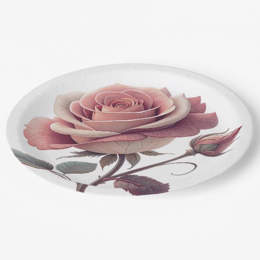 Papier Bord bloemen bruiloft/douche (Gekanteld)