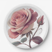 Papier Bord bloemen bruiloft/douche (Voorkant)