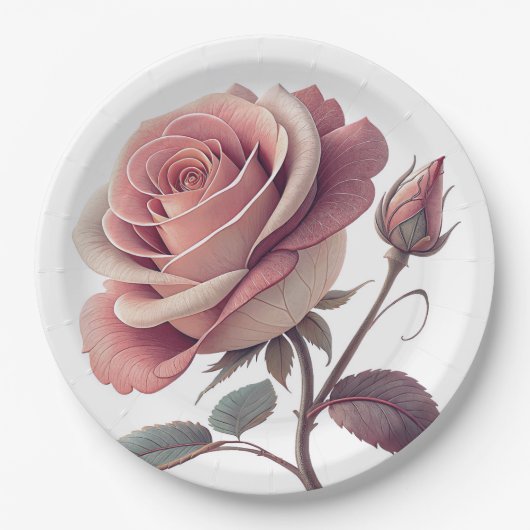 Papier Bord bloemen bruiloft/douche (Voorkant)