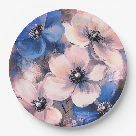 Papier Bord bloemen bruiloft/douche (Voorkant)