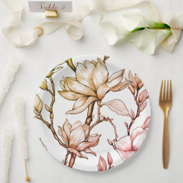 Papier Bord bloemen bruiloft/douche