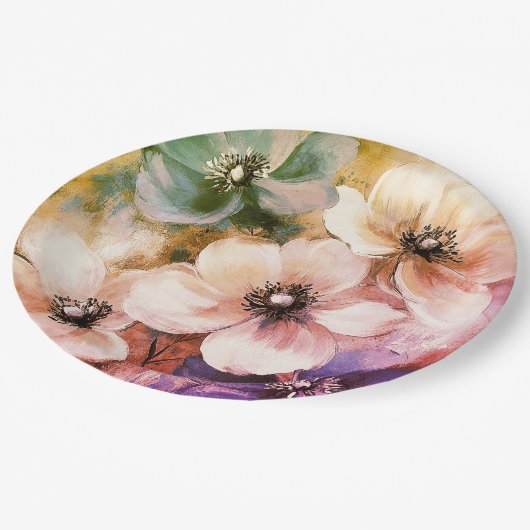 Papier Bord bloemen bruiloft/douche (Gekanteld)