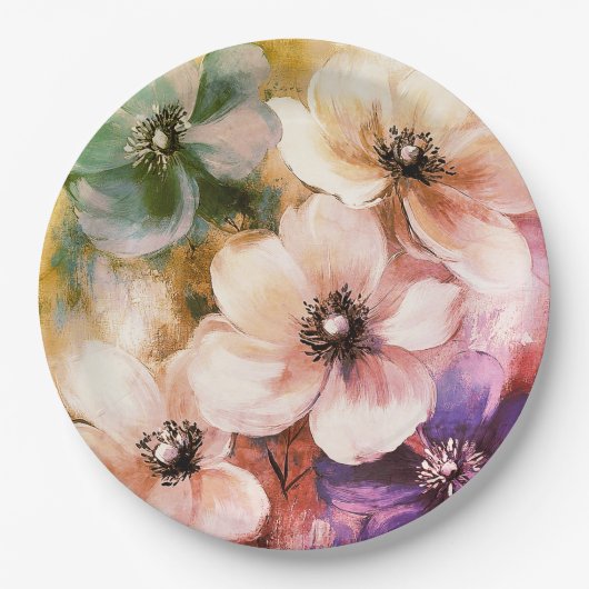 Papier Bord bloemen bruiloft/douche (Voorkant)