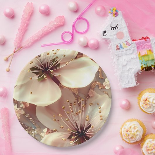 Papier Bord bloemen bruiloft/douche (Feest)