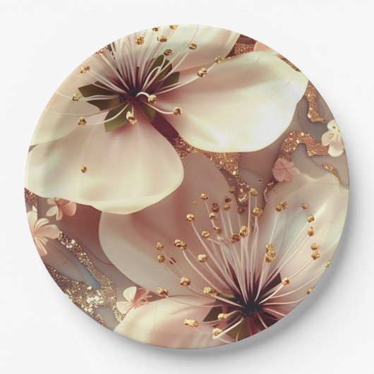 Papier Bord bloemen bruiloft/douche (Voorkant)