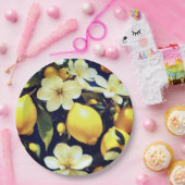 Papier Bord bloemige citroenen bruiloft / douche (Feest)